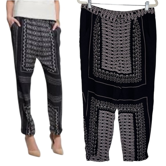 Free People Boho Print Harem Pants Size 8 - Picture 1 of 10